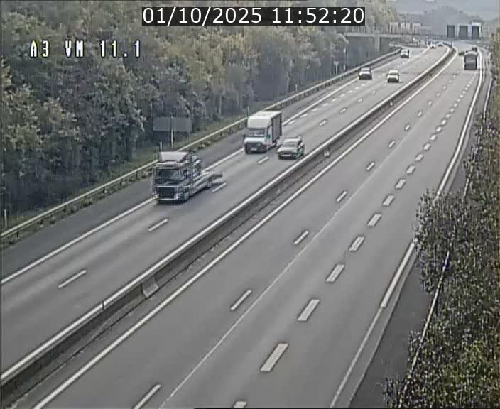 Webcam à la frontière franco-luxembourgeoise, avant la Croix de Bettembourg - BK 11.1 - direction Luxembourg-ville