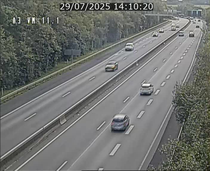 Webcam à la frontière franco-luxembourgeoise, avant la Croix de Bettembourg - BK 11.1 - direction Luxembourg-ville