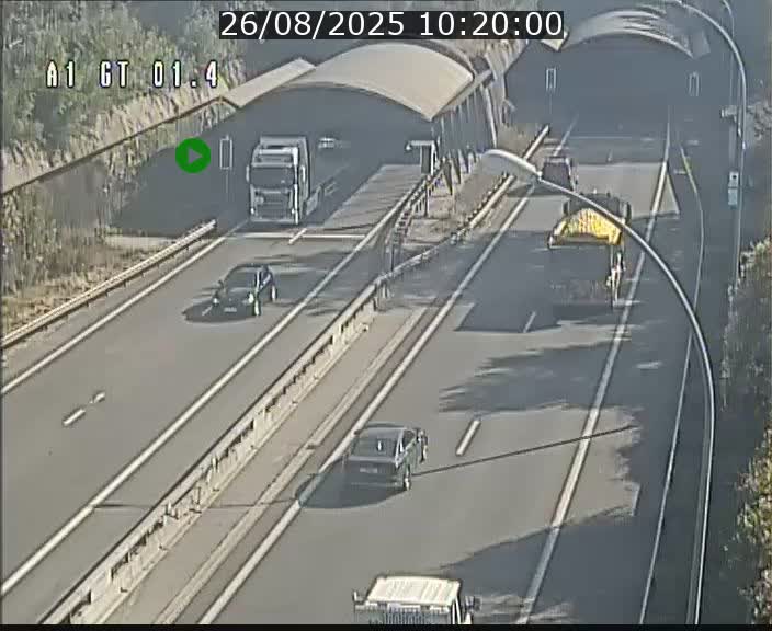 Traffic live webcam Luxembourg Hesperange - A1 direction Kirchberg - BK 1.4