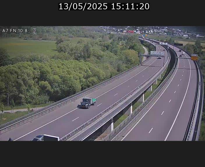 Caméra trafic Luxembourg - A7, Tunnel Gousselerbierg, sortie sud, direction rond-point Lorentzweiler (BK 10.8)