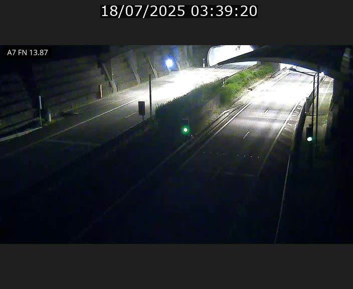 Caméra trafic Luxembourg - A7, Tunnel Gousselerbierg, entrée nord, direction Lorentzweiler