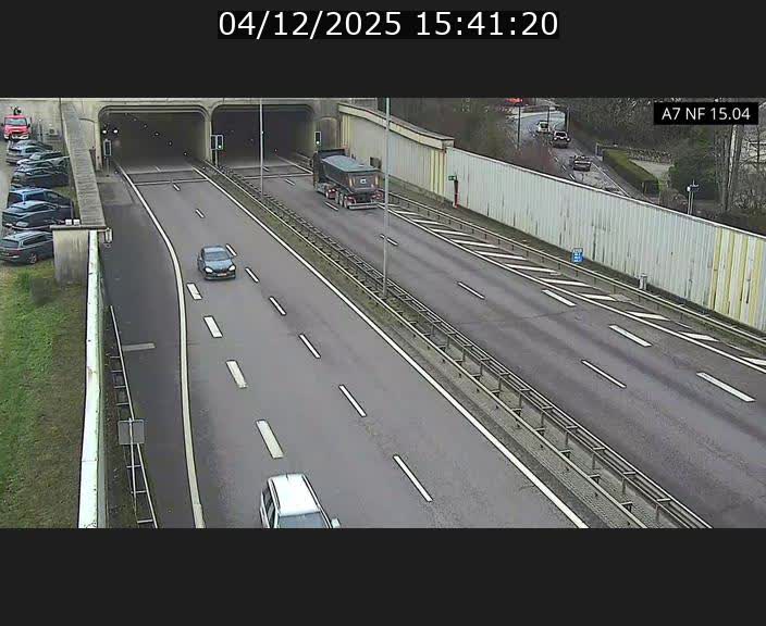 Caméra trafic Luxembourg - A7, Tunnel Mersch, entrée sud, direction Ettelbruck