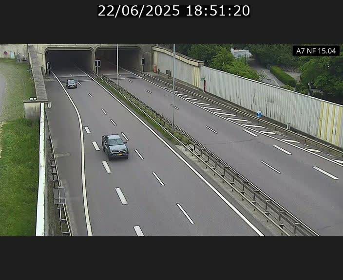 Caméra trafic Luxembourg - A7, Tunnel Mersch, entrée sud, direction Ettelbruck