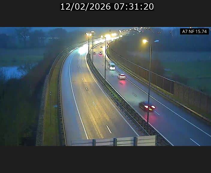 Caméra trafic Luxembourg - A7, Tunnel Mersch, entrée nord, direction Lorentzweiler