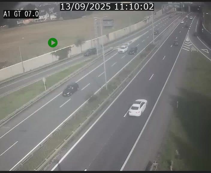 Traffic live webcam Luxembourg Cents - A1 direction Kirchberg - BK 7
