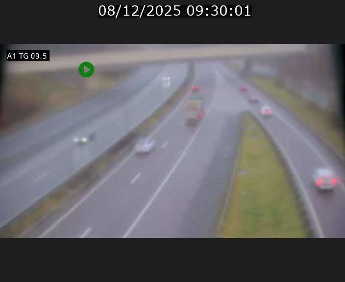 Traffic live webcam Luxembourg Jonction Grünewald - A1 direction Luxembourg-ville - BK 9.5