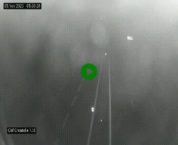 Webcam routière au début de la N10, au sud de Poitiers, proche de la jonction avec l'A10
