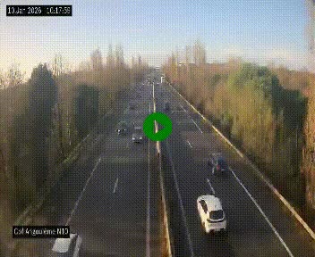 Webcam routière à la fin de la N10, en périphérique ouest d'Angouleme, proche de la jonction avec l'A10