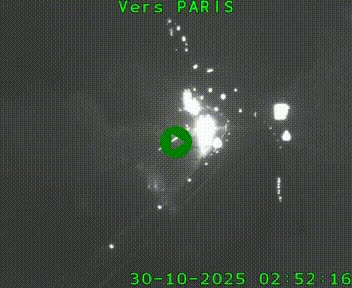 Caméra routière sur l'autoroute A20 à Bessines-sur-Gartempe. Vue orientée vers Paris