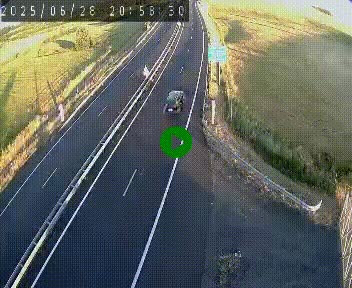 Caméra autoroute A75 à hauteur du col de la Fageole en direction de Clermont-Ferrand