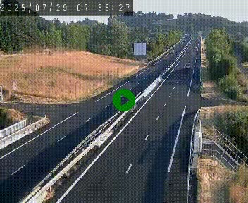 Caméra autoroutière France - A75, Coren, en direction de Montpellier