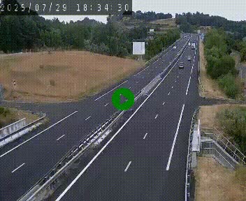 Caméra autoroutière France - A75, Coren, en direction de Montpellier