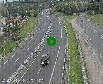 Caméra autoroute A75 à hauteur du col du rocher blanc en direction de Montpellier
