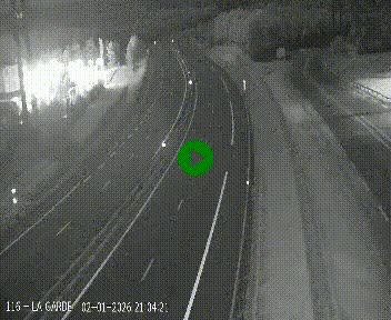 Caméra autoroute A75 à hauteur du col du rocher blanc en direction de Montpellier