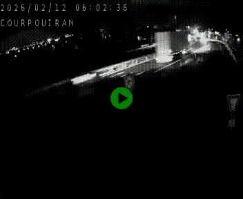 Caméra routière France - N109, Courpouiran - La plaine, en direction de Clermont l'Hérault, à la sortie de Montpellier