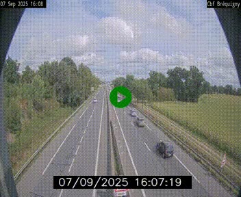 Webcam sur le périphérique de Rennes (N136) à hauteur du quartier Bréquigny, au sud de la ville