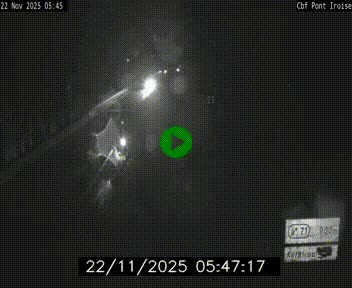 Webcam sur la N165 après le Pont de l'Iroise, à l'entrée de Brest