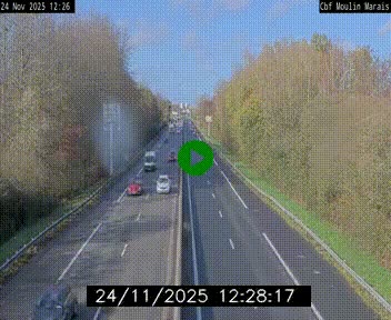 Webcam sur le périphérique de Nantes (N844) entre la Porte de Saint-Luce et la Porte d'Anjou, à l'est de la ville