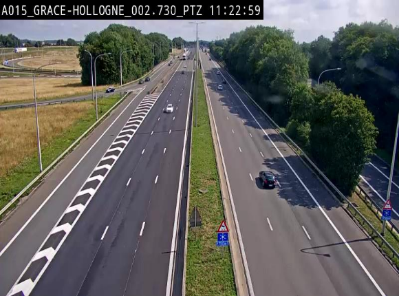 Caméra trafic Belgique - Grâce-Hollogne - E42, jonction avec A604, direction Loncin/Aéroport de Liège -  BK 3.2