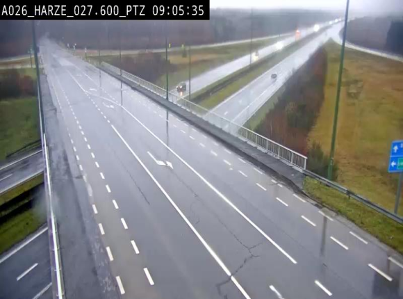 Caméra autoroute Belgique - Sougné-Remouchamps,E25 direction Luxembourg