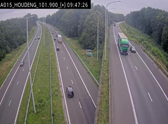 Webcam autoroute Belgique - Houdeng-Goegnies - Jonction E19/E42 direction Tournai/Mons - BK 101.85