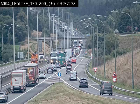Caméra autoroute Belgique - Côte de Léglise, E411(A4) direction Luxembourg