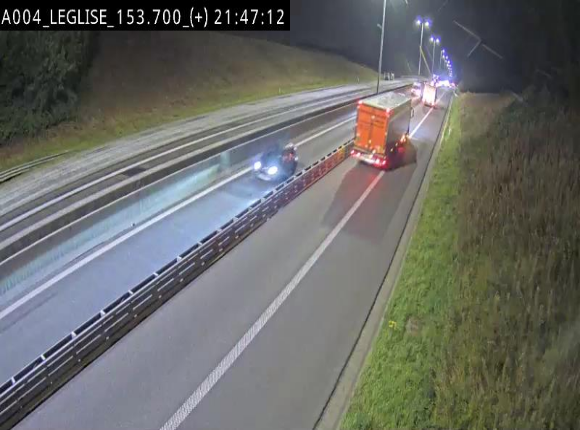 Webcam autoroute E411 à hauteur de Léglise, en direction de Luxembourg