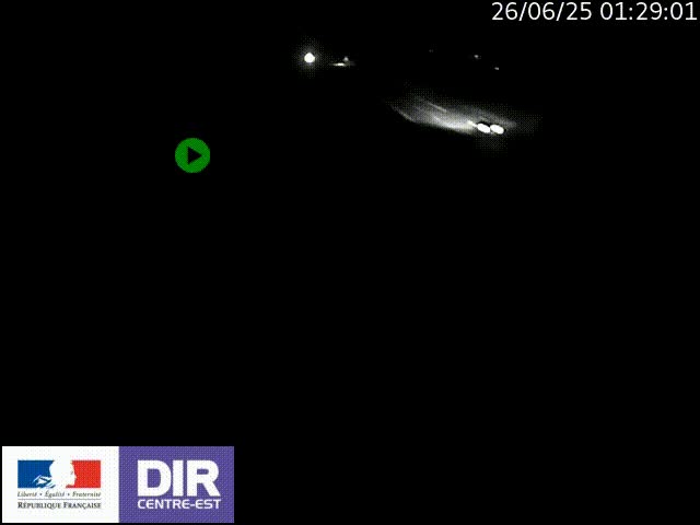 Webcam sur le contournement de Valence, sur la Nationale 7, à la jonction avec la N532, caméra orientée vers Grenoble
