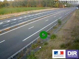 Webcam autoroute sur l'A77 à hauteur de Pouilly-sur-Loire en direction de Nevers
