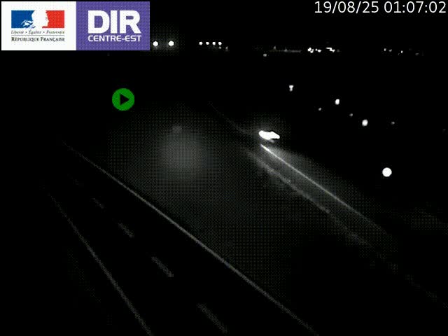 Webcam sur le contournement de Valence, sur la Nationale 7, caméra orientée vers Lyon