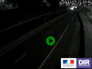 Caméra autoroutière sur l'A47 à hauteur de Givors, a proximité de Lyon. La webcam est orientée vers Lyon