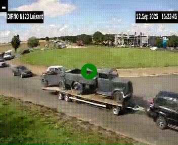 Webcam en périphérie de Chartres sur la N123, à hauteur de Luisant. Vue orientée vers Chartres