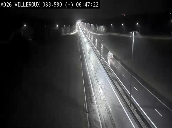 Webcam autoroute A26/E25 à hauteur de Vaux-sur-Sûre, à la jonction avec la N85 en direction de Liège - BK 83.6