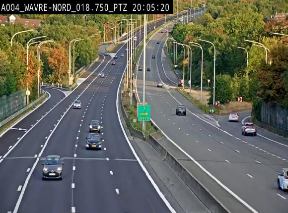 Webcam traffic E411(A4) - BK 18.7 - Bierges (Wavre Nord)