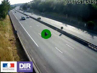 Webcam routière à Saint-Etienne-Terrenoire sur la RN88 avant la jonction entre l'A72 et le Boulevard Périphérique de Saint-Etienne
