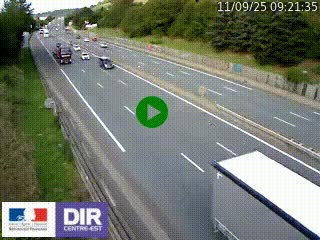 Webcam routière à Saint-Etienne-Terrenoire sur la RN88 avant la jonction entre l'A72 et le Boulevard Périphérique de Saint-Etienne