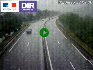 Caméra sur la Nationale 90 (N90) à La Léchère, en direction et à proximité d'Albertville