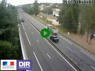 Webcam routière à Le Chambon-Feugerolles sur la RN88 entre Firminy et Saint-Etienne