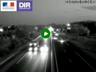 Caméra autoroute à Saint-Etienne (Les Littes) à hauteur du Ikea Saint-Etienne sur l'A72 en direction de Roanne