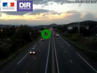 Caméra autoroute à Saint-Etienne (Les Littes) à hauteur du Ikea Saint-Etienne sur l'A72 en direction de Roanne