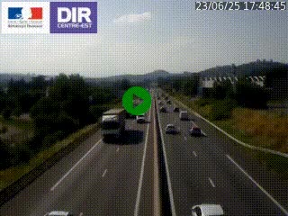 Caméra autoroute à Saint-Etienne (Les Littes) à hauteur du Ikea Saint-Etienne sur l'A72 en direction de Roanne