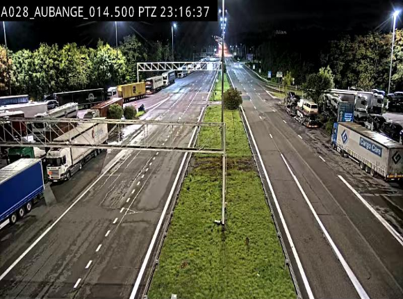 Webcam autoroute Belgique - Aubange - A28 direction Arlon - BK 14