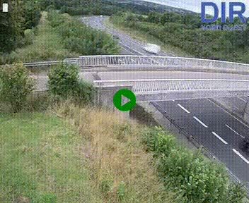 Webcam sur A84 à hauteur de Pont-Farcy, au niveau du pont autoroutier sur la Vire, au sud de Saint-Lô