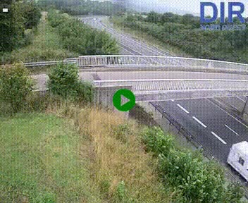 Webcam sur A84 à hauteur de Pont-Farcy, au niveau du pont autoroutier sur la Vire, au sud de Saint-Lô