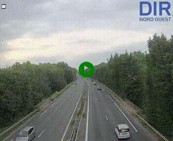 Webcam sur le périphérique de Caen (N814) à l'est de la ville, à Mondeville hauteur de la sortie 2, Presqu'île-Rives de l'Orne, au bout de l'autoroute A13