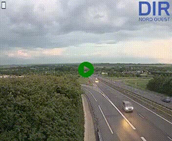 Webcam au début de l'A84 sur le périphérique Ouest de Caen (N814) à hauteur de la sortie 9, Porte de Bretagne