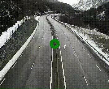Webcam Porté-Puymorens sur N320, en direction de Pas de la Casa (Andorre)