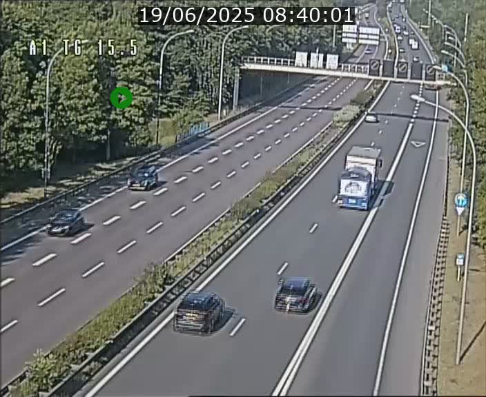 Traffic live webcam Luxembourg Munsbach - A1 direction Luxembourg - BK 15.5