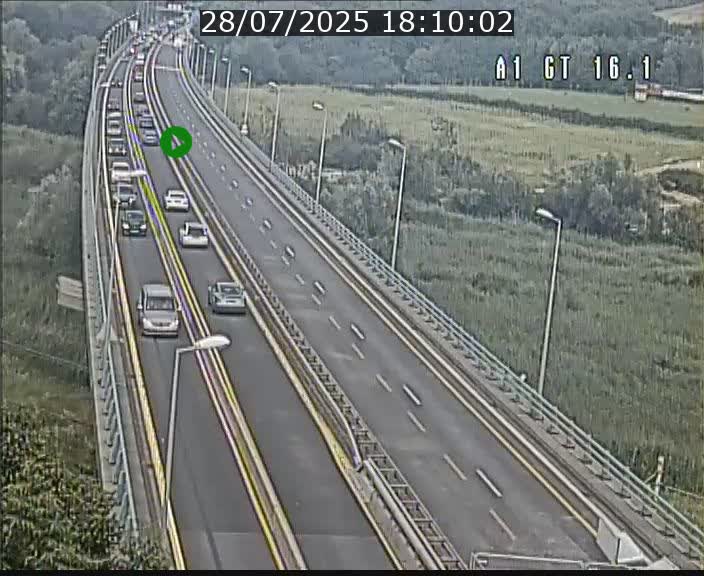 Traffic live webcam Luxembourg Niederanven - A1 direction Allemagne - BK 16.1