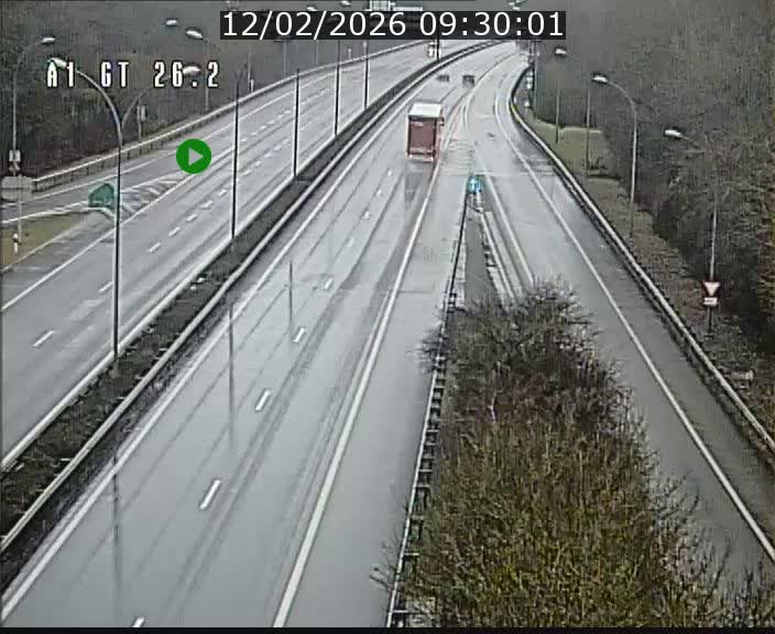 Traffic live webcam Luxembourg Grevenmacher - A1 direction Allemagne - BK 26.2